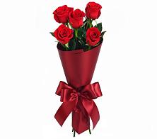Букет 5 Красных роз Эдлесс Лав в Николаевке Ростовской области