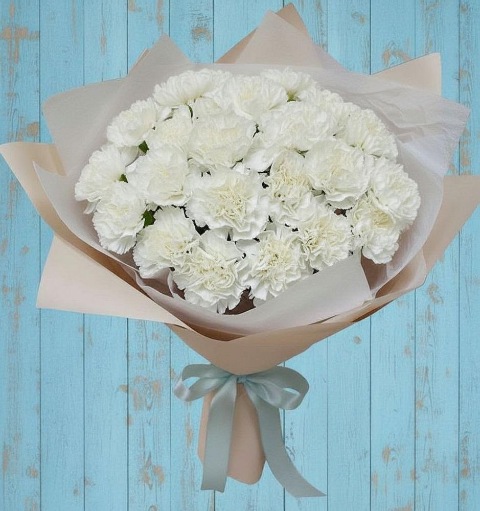 Букет цветов из: Гвоздики в Николаевке Ростовской области