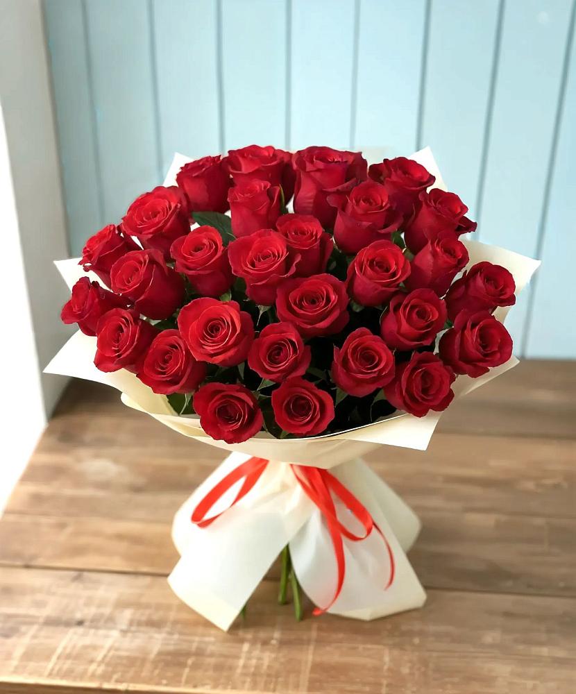 Букет 29 Красных роз в Николаевке Ростовской области