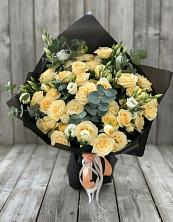 Букет цветов из:  Розы и Лизиантусы в Николаевке Ростовской области