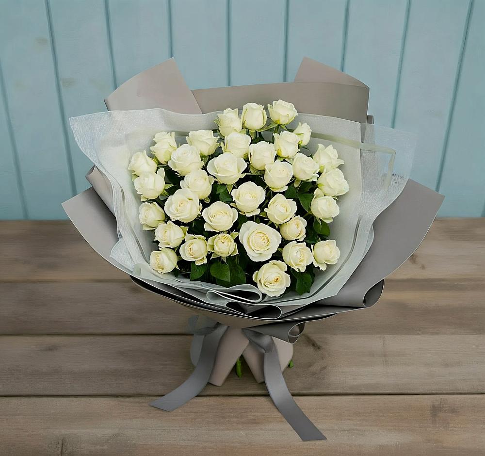 Букет Белоснежная нежность в Николаевке Ростовской области