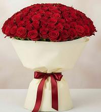 Букет 101 Красная роза Милано в Николаевке Ростовской области