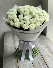 Букет 35 Белых роз в Николаевке Ростовской области