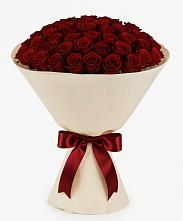 Букет 101 Бордовая роза Блэк Бакарра в Николаевке Ростовской области