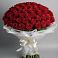 Букет 101 Красная роза Блэк Мэджик в Николаевке Ростовской области