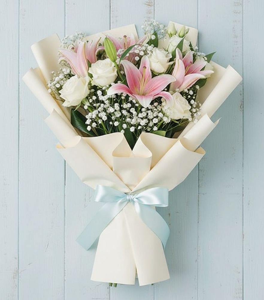 Букет цветов из: Лилии в Николаевке Ростовской области