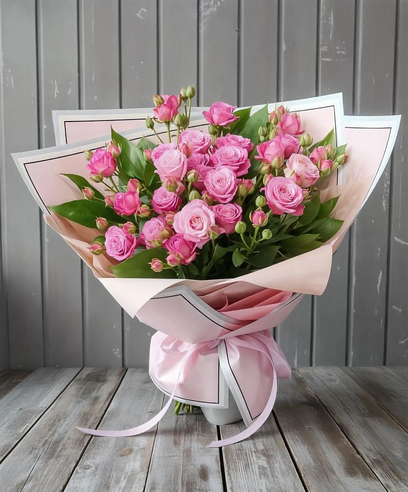 Букет Розовый кустик в Николаевке Ростовской области