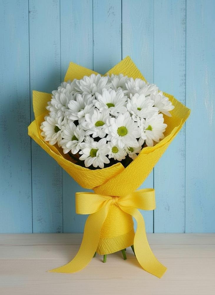 Букет цветов из: Хризантемы в Николаевке Ростовской области