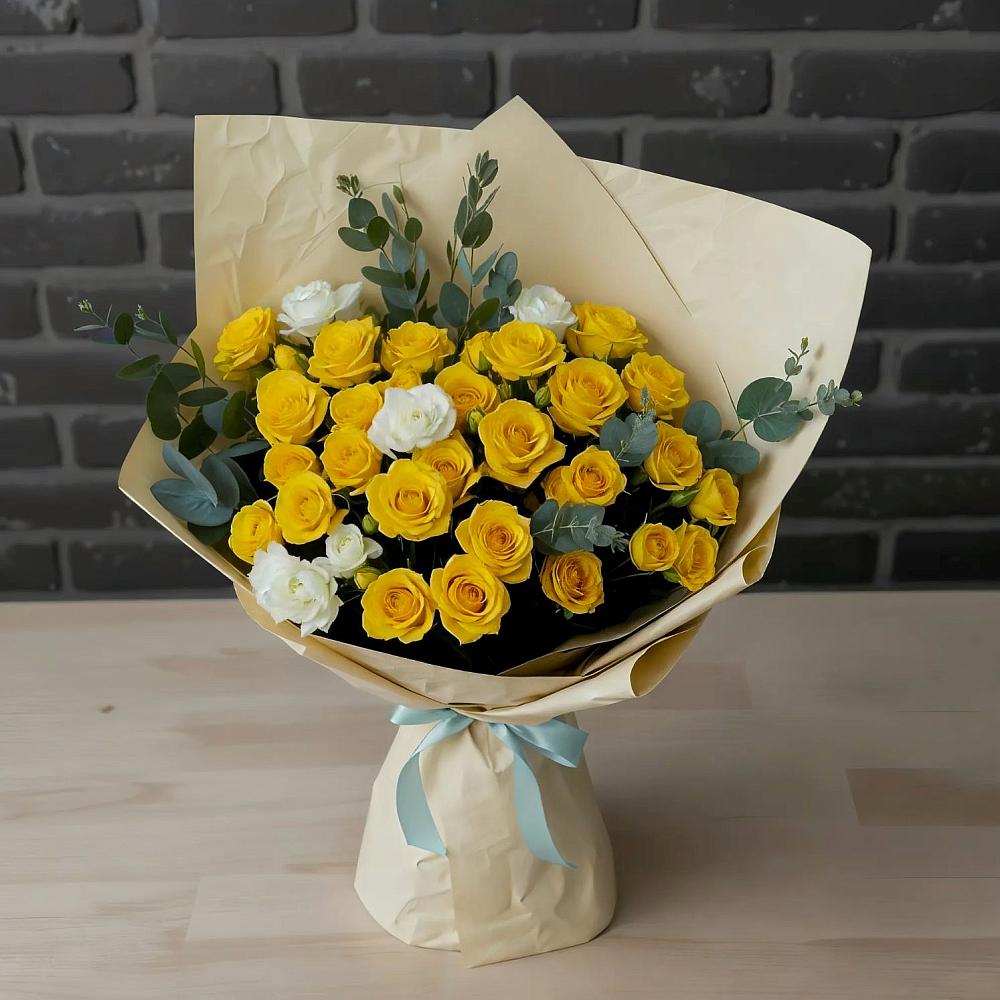 Букет цветов из: Розы в Николаевке Ростовской области