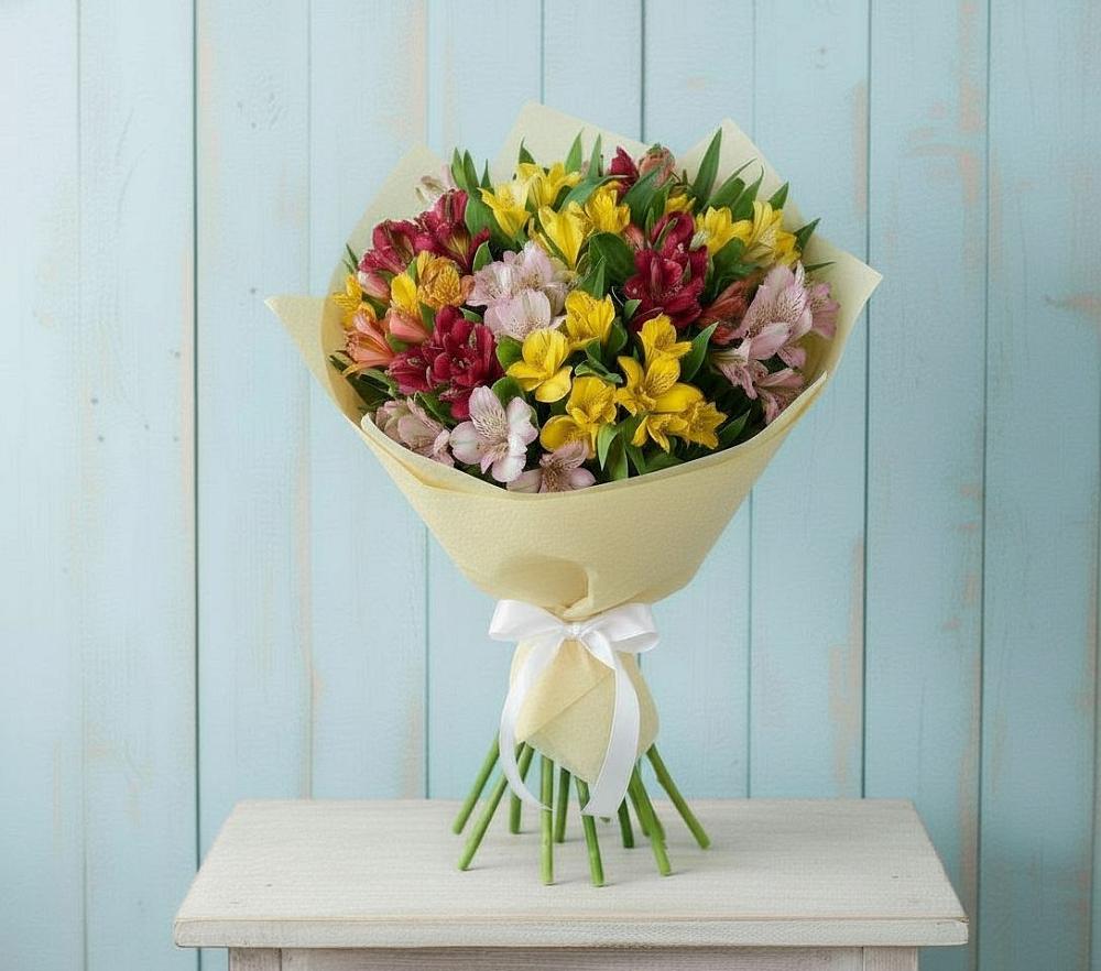 Букет цветов из: Альстромерии в Николаевке Ростовской области