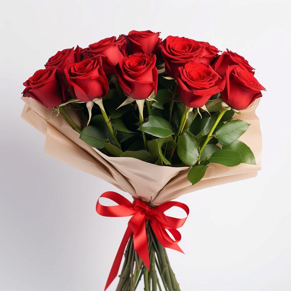 Букет 11 Красных роз Эдлесс Лав в Николаевке Ростовской области