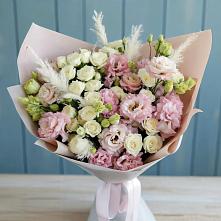Букет цветов из:  Альстромерии и Розы в Николаевке Ростовской области
